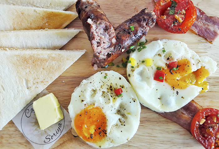 Cafe Soriya, Breakfast menu